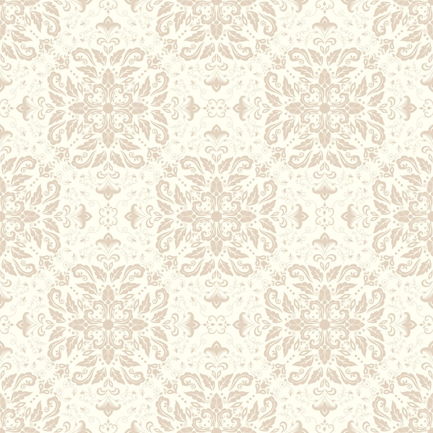 Free Vector | Vector damask seamless pattern background. classical ...