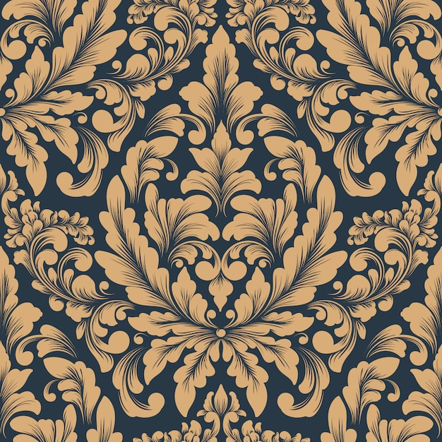 Vector damask seamless pattern. classical luxury old fashioned damask