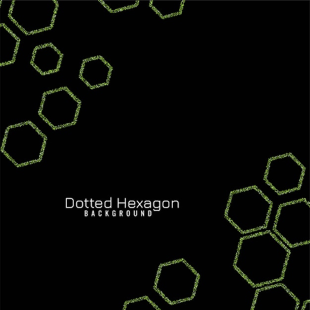 Vector elegant glitters hexagon Free Vector