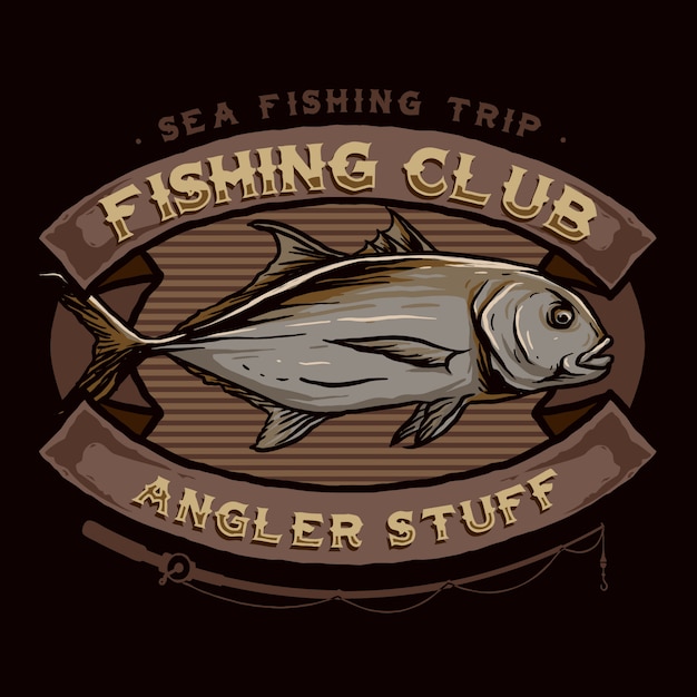 Download Premium Vector | Vector of fishing club logo badge