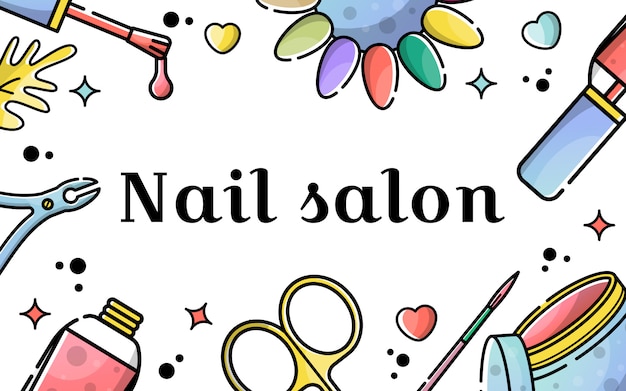 Download Free Vector Flat Background For Nail Salon Premium Vector Use our free logo maker to create a logo and build your brand. Put your logo on business cards, promotional products, or your website for brand visibility.