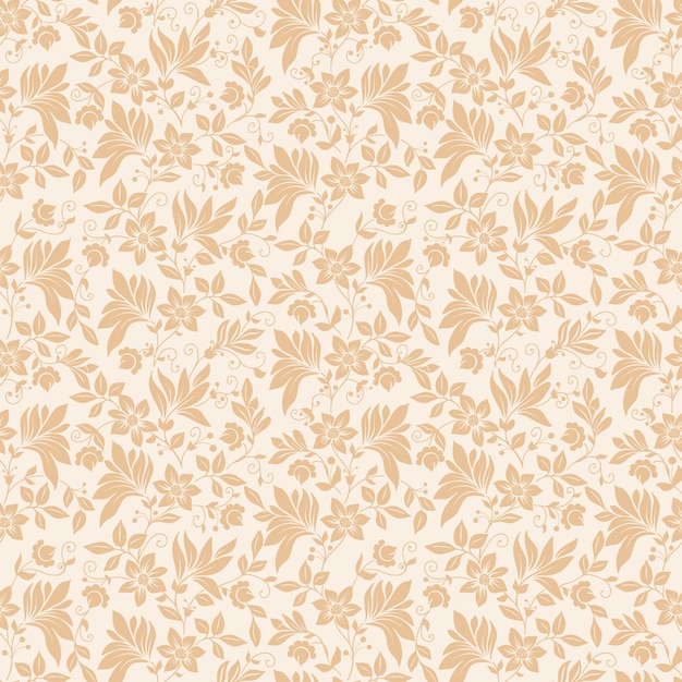 Download Free Vector | Vector flower seamless pattern background ...