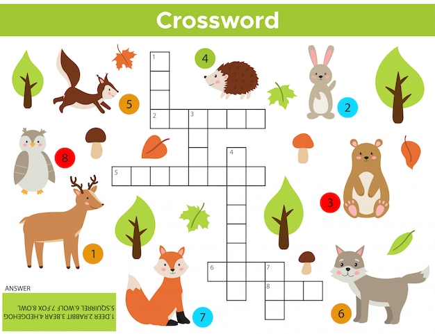 Download Free Vector Forest Animals Crossword In English Premium Vector Use our free logo maker to create a logo and build your brand. Put your logo on business cards, promotional products, or your website for brand visibility.