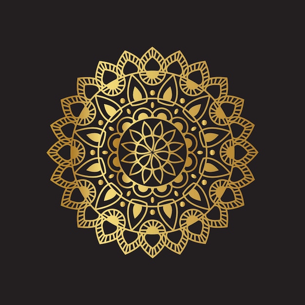 Premium Vector | Vector golden mandala