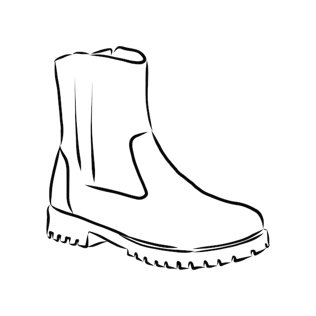 Premium Vector | Vector hand drawn illustration shoe sketch icon ...