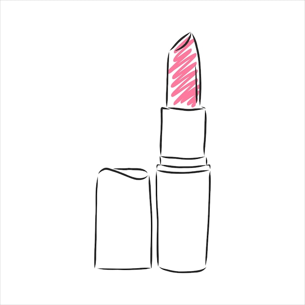 Premium Vector Vector hand drawn lipstick outline doodle icon