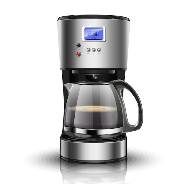 Download Vector illustration of american drip coffee machine ...