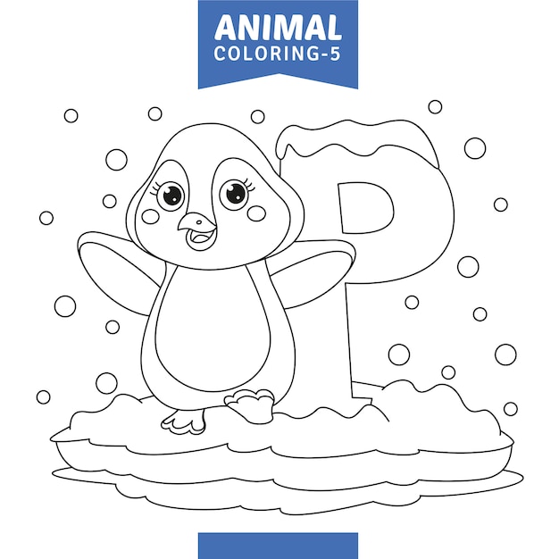 Download Premium Vector | Vector illustration of animal coloring page