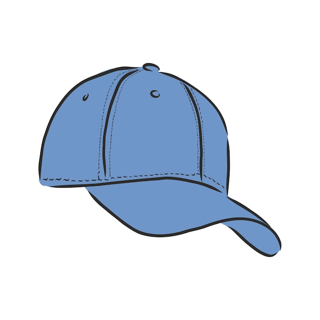 Premium Vector | Vector illustration of baseball cap cap vector sketch ...