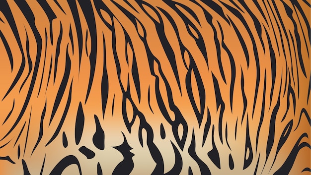 Premium Vector | Vector illustration of bengal tiger stripe pattern