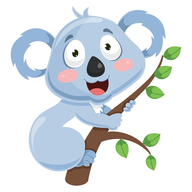 Premium Vector | Vector illustration of cartoon koala