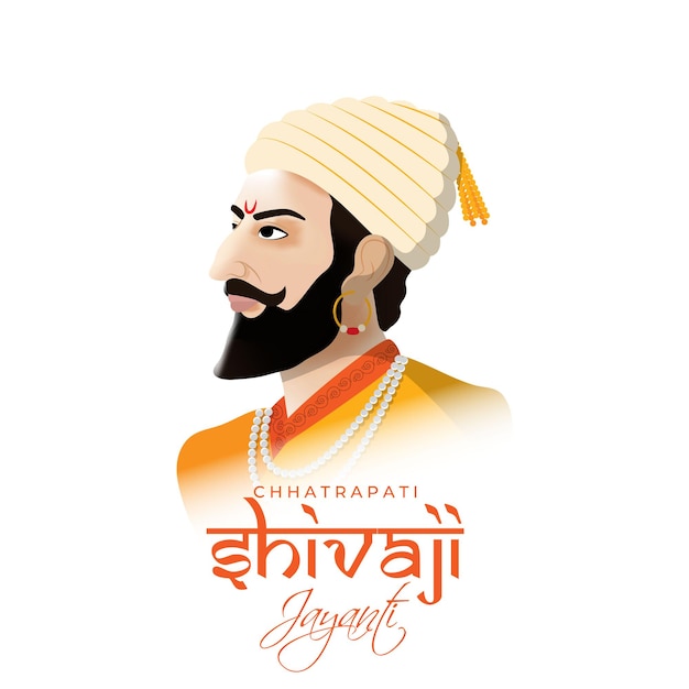 Premium Vector | Vector illustration of chhatrapati shivaji maharaj jayanti