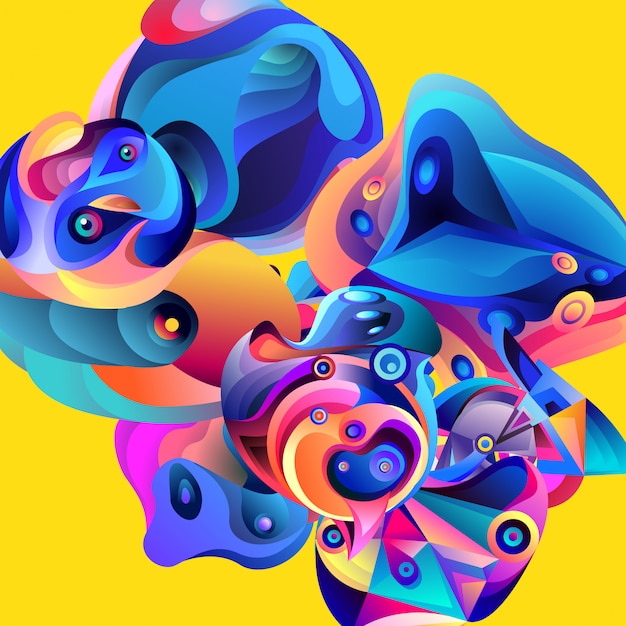 Живые обои colorful fluid animation