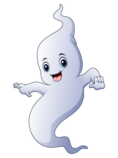 Premium Vector Vector Illustration Of Cute Cartoon Halloween Ghost