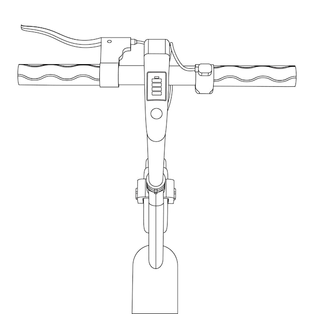 Premium Vector Vector Illustration Of Electric Scooter Bike