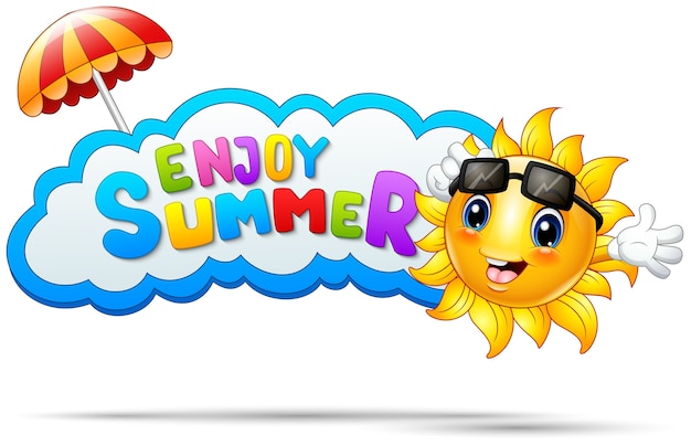 Premium Vector Vector Illustration Of Enjoy Summer