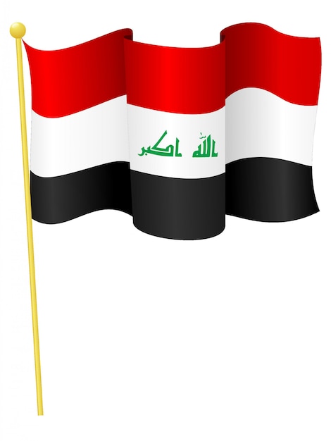 Download Vector illustration of the flag iraq | Premium Vector