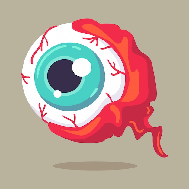 Premium Vector | Vector illustration halloween character monster eye