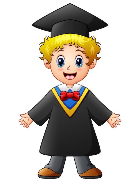 Download Premium Vector | Vector illustration of happy graduation ...