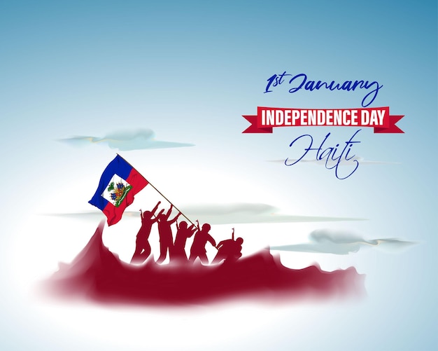 Premium Vector Vector illustration of happy independence day haiti