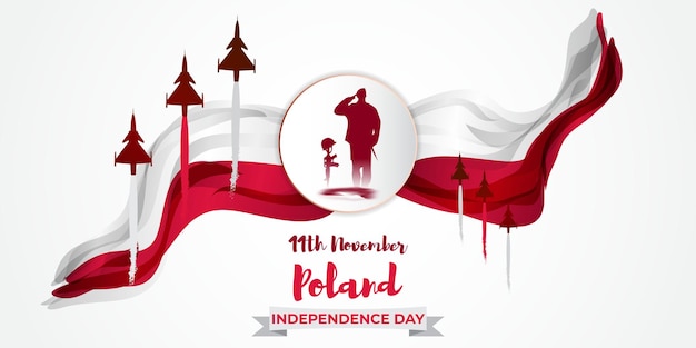 Premium Vector | Vector Illustration Of Happy Poland Independence Day