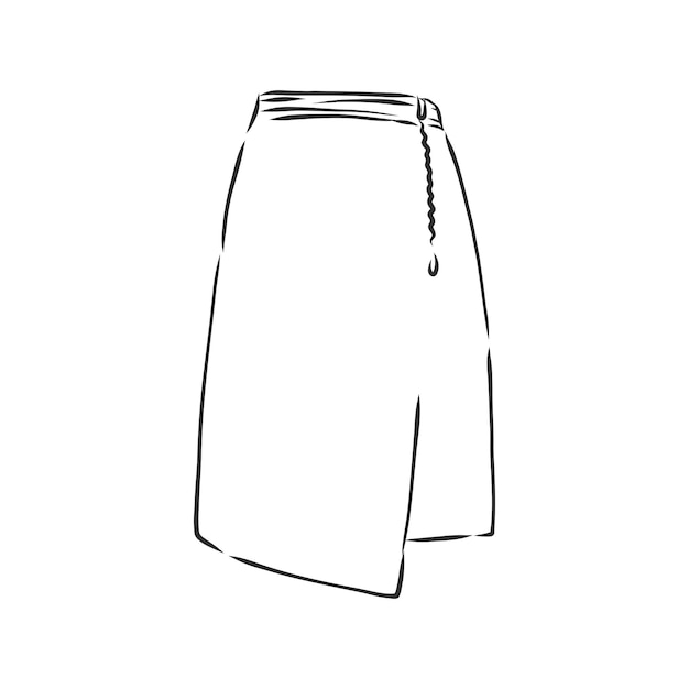 Premium Vector Vector Illustration Of Skirts Womens Clothes Skirt Vector Sketch Illustration 4010