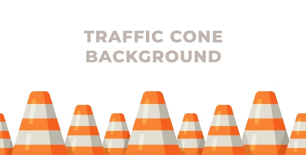 Premium Vector | Vector illustration of traffic cone background traffic