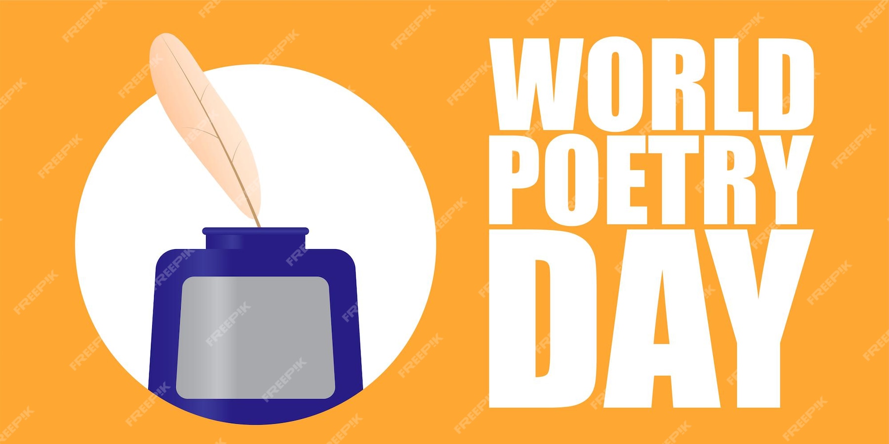 Premium Vector | Vector illustration for world poetry day