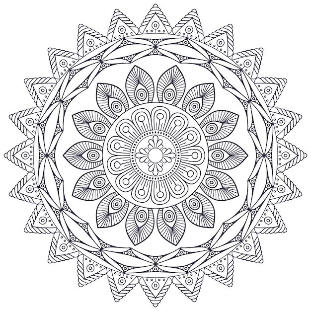 Download Vector indian mandala Vector | Free Download