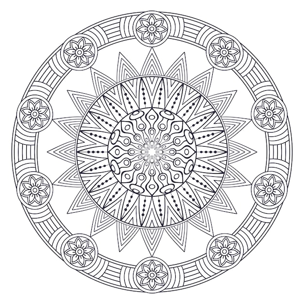 Download Vector indian mandala Vector | Free Download