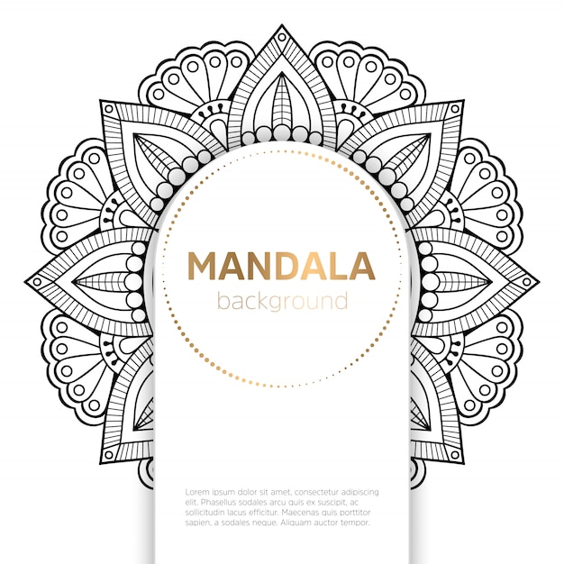 Vector indian mandala Free Vector