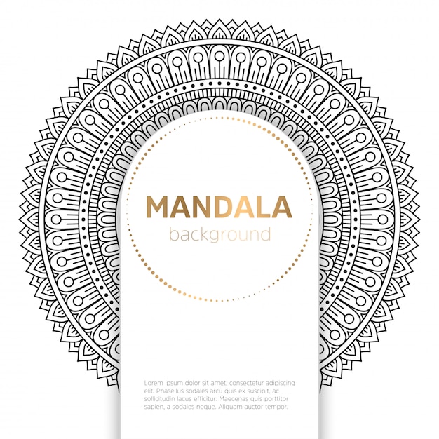 Vector indian mandala Free Vector