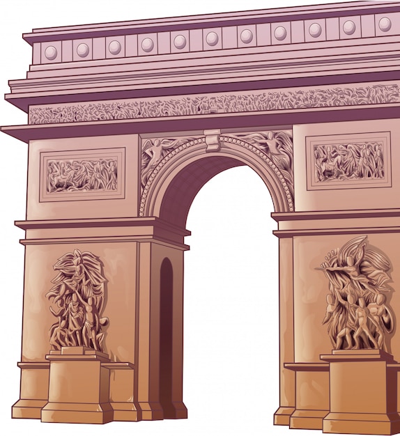 Premium Vector | Vector isolated arch of titus in cartoon style.