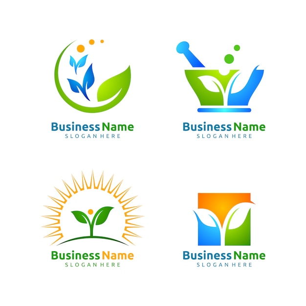 Download Free Vector Logo Design Set Of Application Leaf Ecology Premium Vector Use our free logo maker to create a logo and build your brand. Put your logo on business cards, promotional products, or your website for brand visibility.