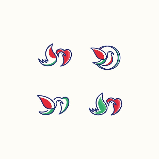 Download Free Vector Logo Love Bird Icon Line Art Picture Premium Vector Use our free logo maker to create a logo and build your brand. Put your logo on business cards, promotional products, or your website for brand visibility.