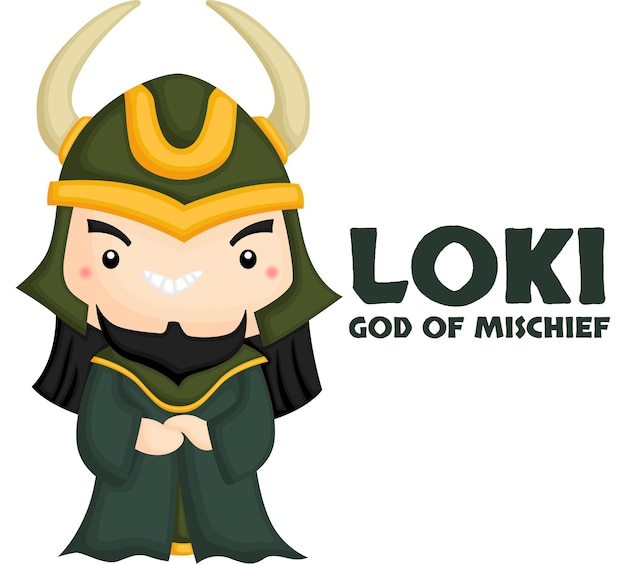 Loki Norse God Mascot Cartoon Vector Cartoondealer The Best Porn Website