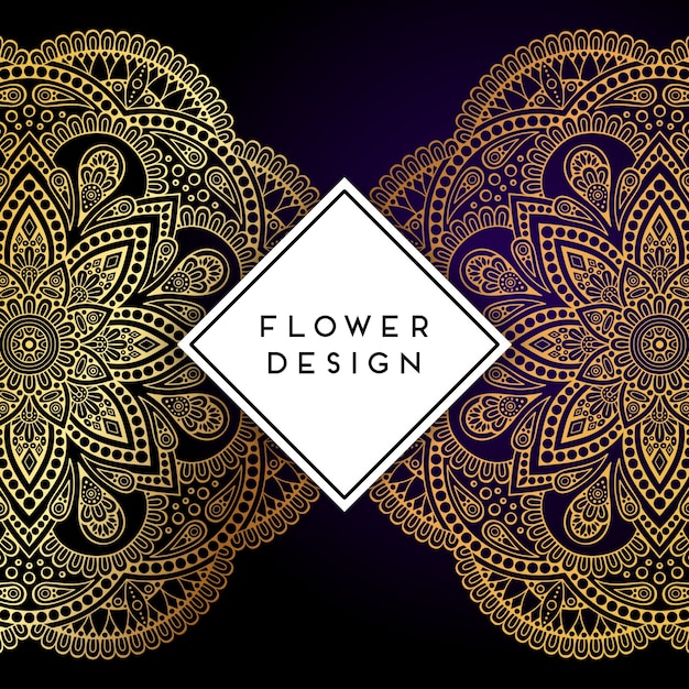 Download Vector luxury wedding invitation with mandala | Premium Vector