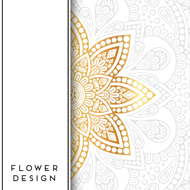 Download Vector luxury wedding invitation with mandala | Premium Vector