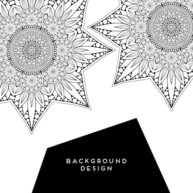 Download Vector luxury wedding invitation with mandala | Premium Vector