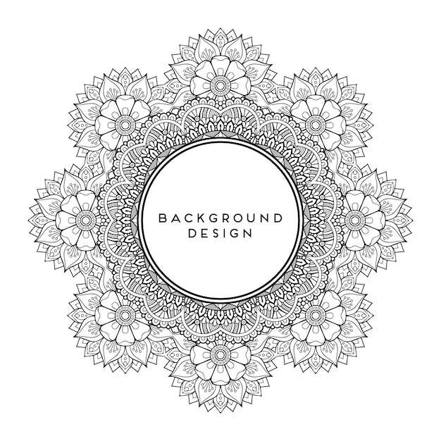 Download Vector luxury wedding invitation with mandala Vector ...