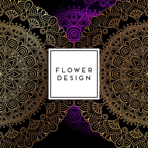 Download Vector luxury wedding invitation with mandala | Premium Vector