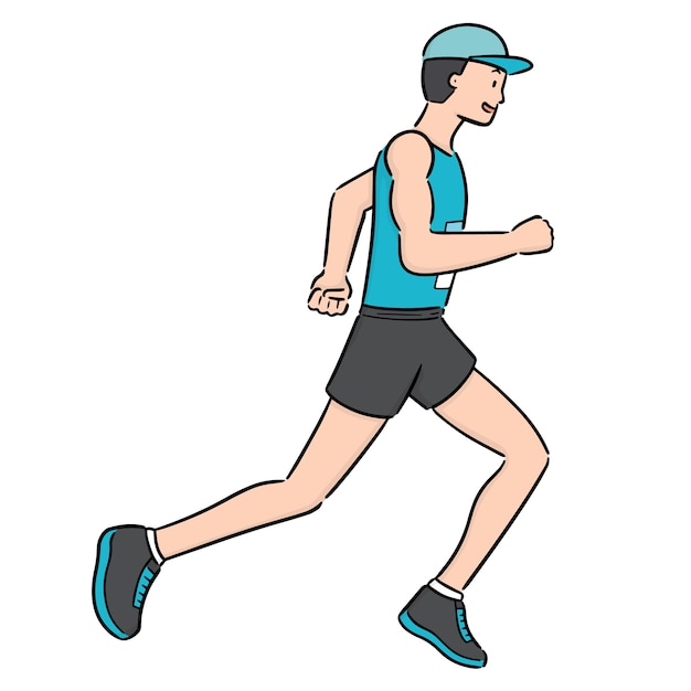 Premium Vector | Vector of man running