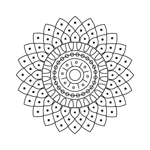 Download Vector mandala linear design | Premium Vector