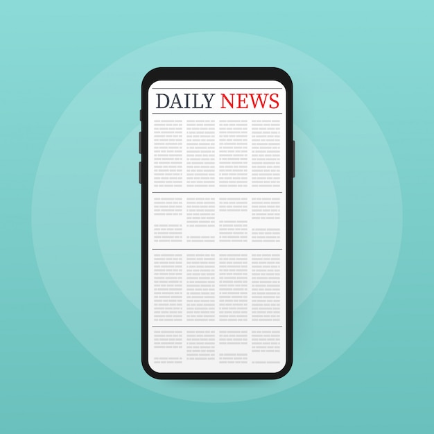 Download Premium Vector | Vector mock up of a blank daily newspaper.
