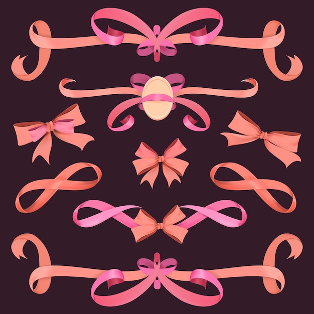 Vector of different ribbon banners Free Vector Vector of different ribbon banners Free Vector