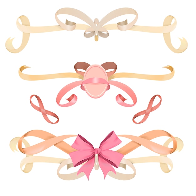 Vector of different ribbon banners Free Vector Vector of different ribbon banners Free Vector