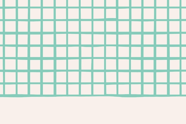 Free Vector | Vector plain green grid pattern on beige ...
