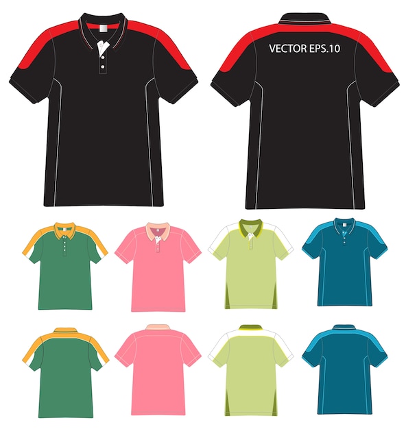 Premium Vector | Vector polo shirt design