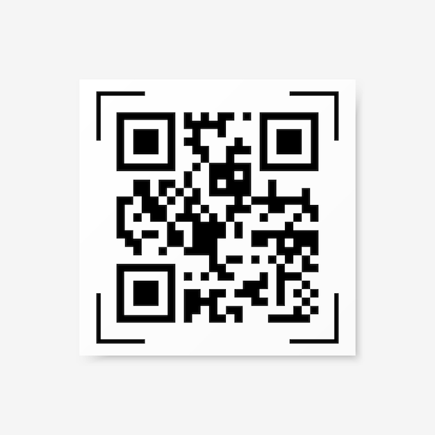 Premium Vector Vector Qr Code Sample Isolated 8236