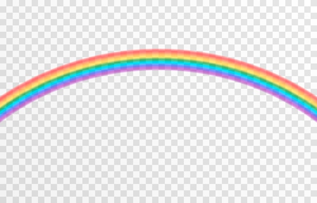 Premium Vector Vector Rainbow On Isolated Transparent Background Effect After Rain Rainbow Png